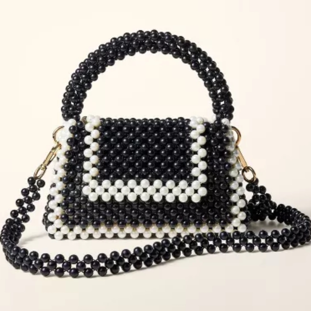 New Kate Spade Beaded Handbag Clutch Bag Crossbody Colorblock Wristlet Target